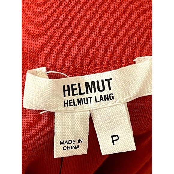 Helmut Lang Womens Skirt Stretchy Casual Wool Blend Harrow Red Sz. 26 Petite NWT - Picture 7 of 8